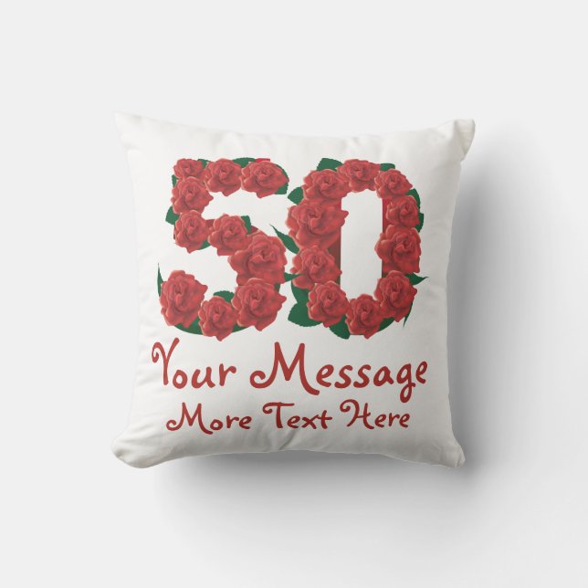 Cinquantième coussin de l'anniversaire (Recto)