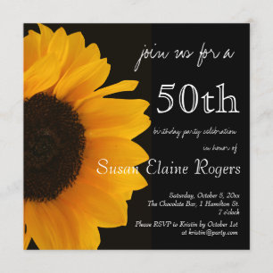 Cinquantième invitation d'anniversaire de
