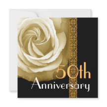 cinquantième Invitation d'anniversaire - l'OR