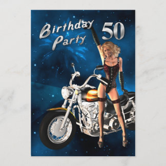 cinquantième Invitation de fête d'anniversaire