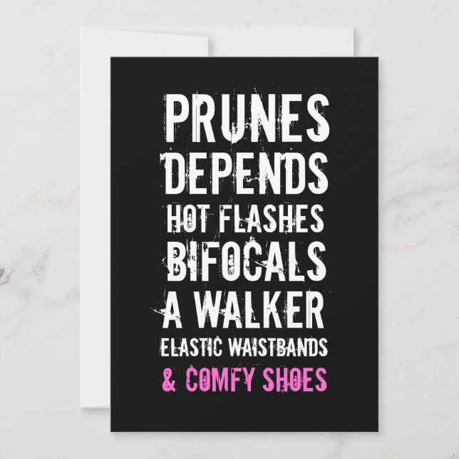 cinquantième Madame invitation de fête (Devant)