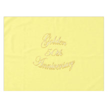 Cinquantième nappe d'or d'anniversaire