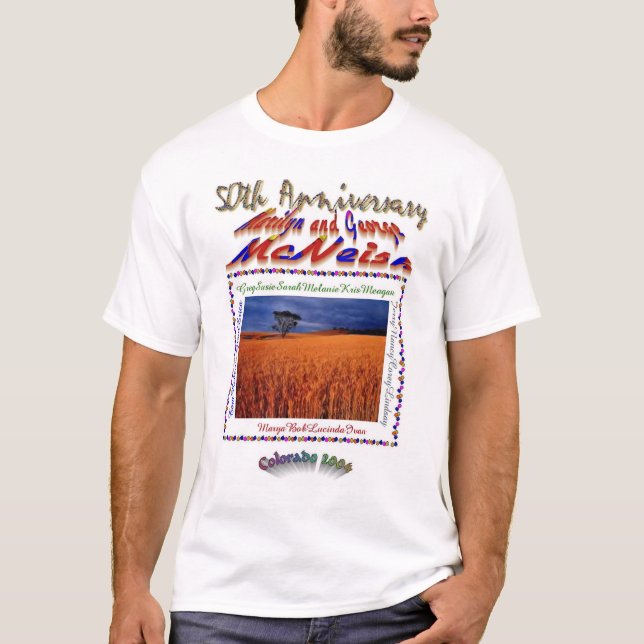 cinquantième T-shirt d'anniversaire (Devant)