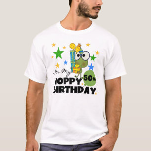 Cinquantième T-shirt d'anniversaire de grenouille
