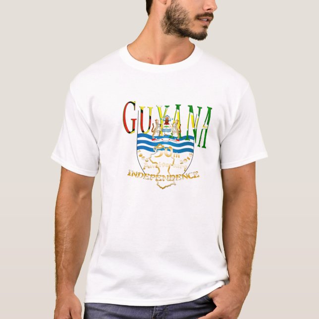 Cinquantième T-shirt heureux Guyane (Devant)
