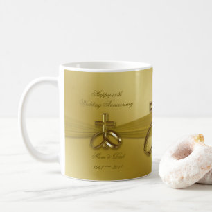 Cinquantième tasse de café d'or religieuse