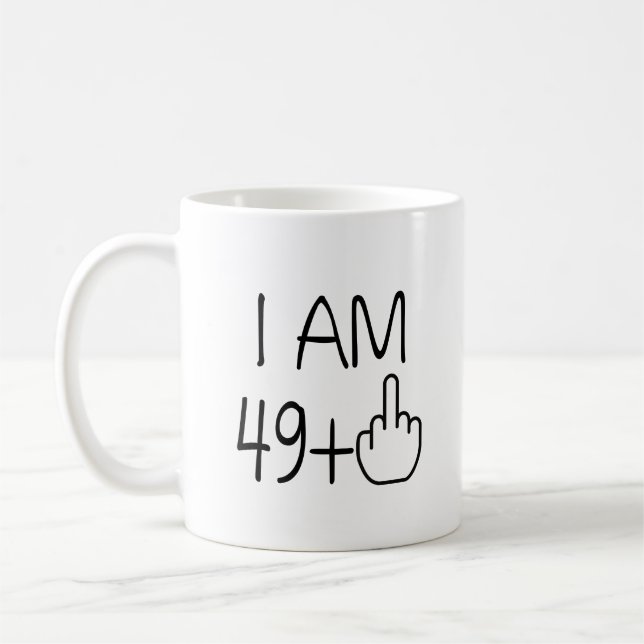 Cinquantième tasse de café drôle d'anniversaire (Gauche)