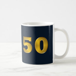 cinquantième Tasses ou Steins d'or d'anniversaire