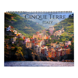 cinque terre 2026 large calendar
