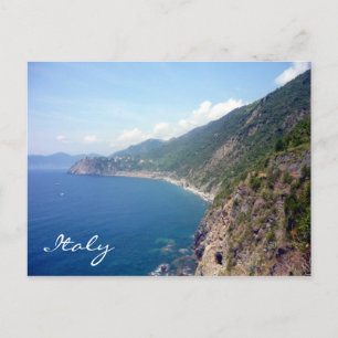 cinque terre coast postcard
