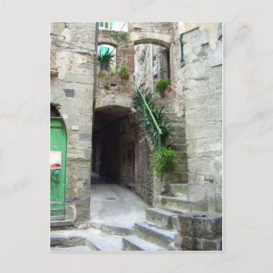 Cinque Terre (Corniglia Street) Postcard