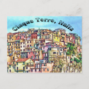 Cinque Terre, Italia Postcard