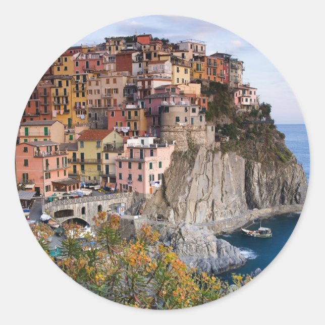 Cinque Terre, Italy Classic Round Sticker (Front)
