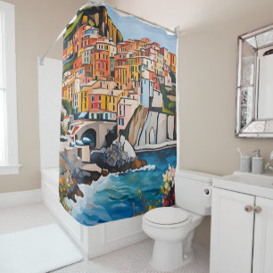Cinque Terre Italy Mediterranean Modern Art Coast