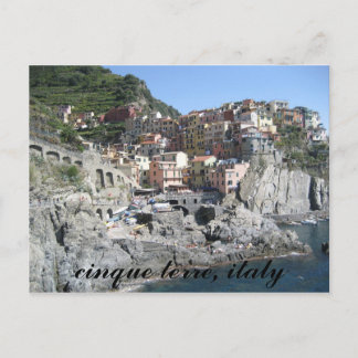 cinque terre, italy postcard