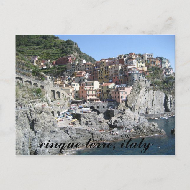 cinque terre, italy postcard (Front)