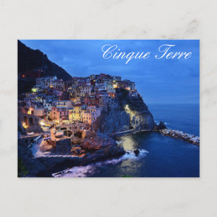 Cinque Terre Italy Postcard
