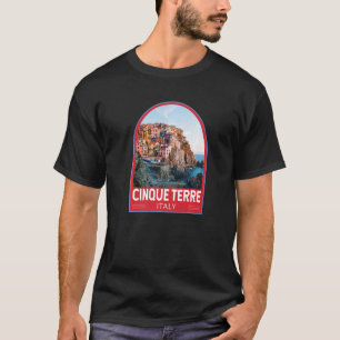 Cinque Terre Italy Retro Emblem Vintage T-Shirt