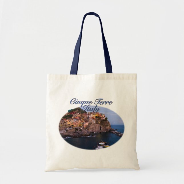 Cinque Terre, Italy: Romantic Evening Tote Bag (Front)