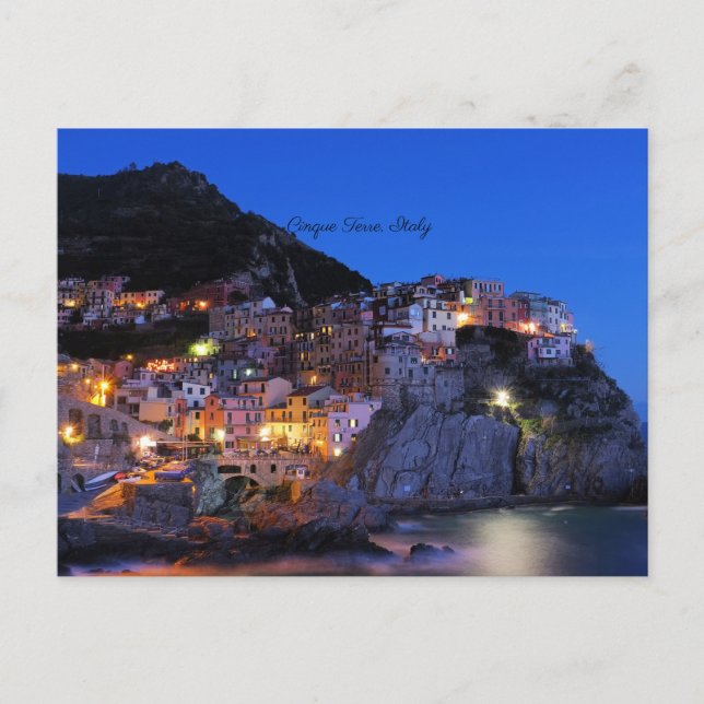 Cinque Terre, Italy scenic view Postcard (Front)