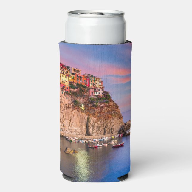 Cinque Terre Italy Seltzer Can Cooler (Seltzer Back)