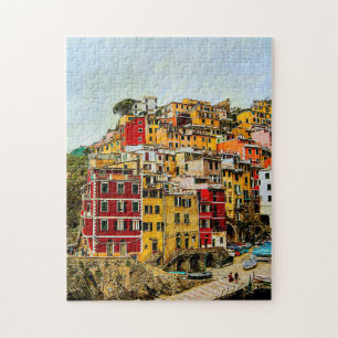 Cinque Terre Liguria Italy Europe Travel Jigsaw Puzzle