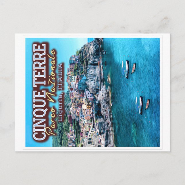 CINQUE TERRE NATIONAL PARK - LIGURIA ITALY POSTCARD (Front)