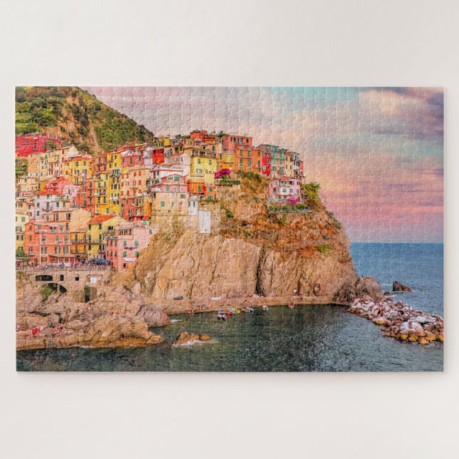 Cinque Terre, Sunset Jigsaw Puzzle (Horizontal)
