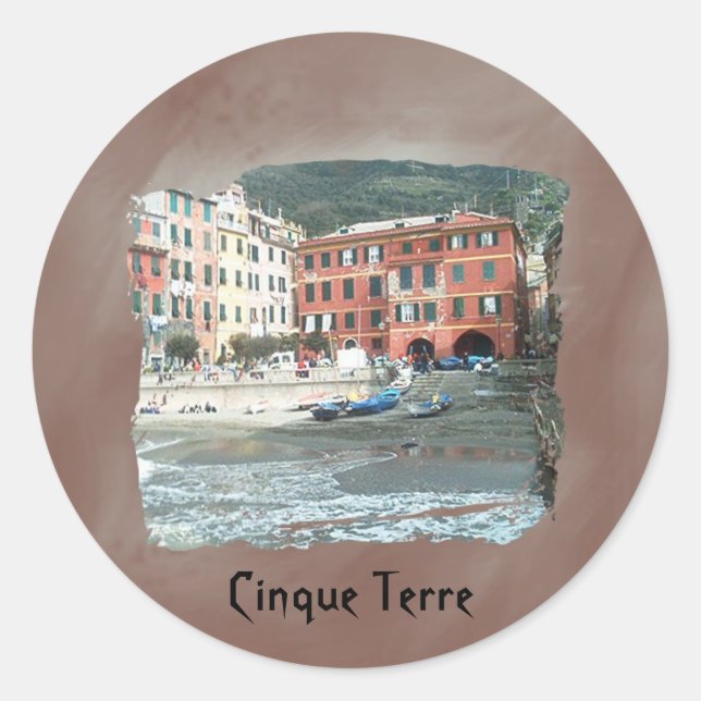 Cinque Terre - Vernazza Classic Round Sticker (Front)