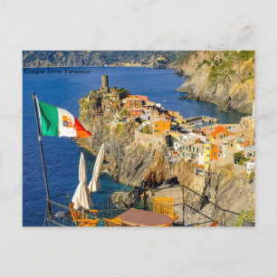 Cinque Terre Vernazza , Italy Holiday Postcard