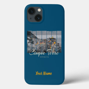 Cinque Terre Vernazza Italy vintage Souvenir iPhone 13 Case
