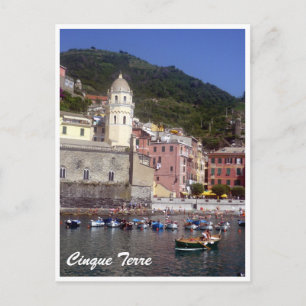 cinque terre vernazza water postcard