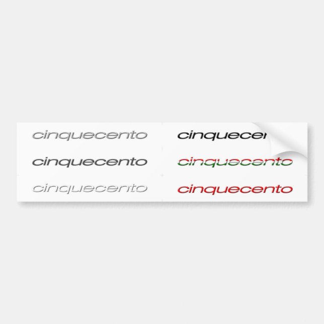cinquecento white decals (Front)