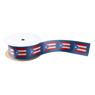 Cinta: Puerto Rico Flag Satin Ribbon