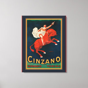 "Cinzano Vermouth Torino" Canvas Print