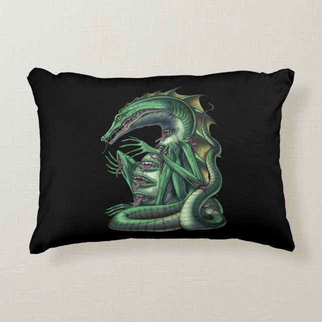 CipactliAztec Mythology Creature Cipactli Accent Pillow (Front)