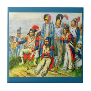 circa 1796 Napoleon’s soldiers Tile