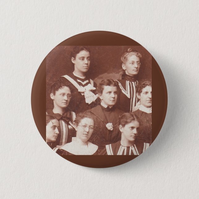 circa 1905 women’s choir 2 inch round button (Front)