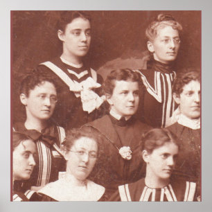 circa 1905 women’s choir poster