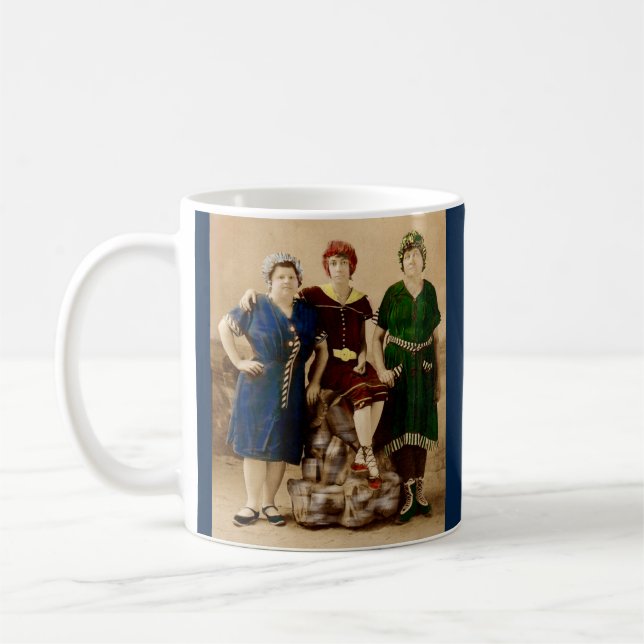 circa 1910 Atlantic City bathing beauties RPPC Coffee Mug (Left)