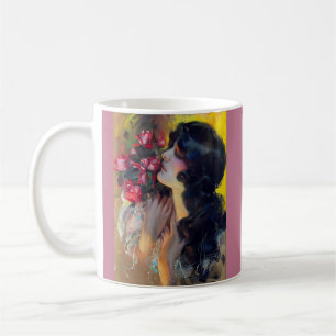 circa 1910 dream of roses coffee mug