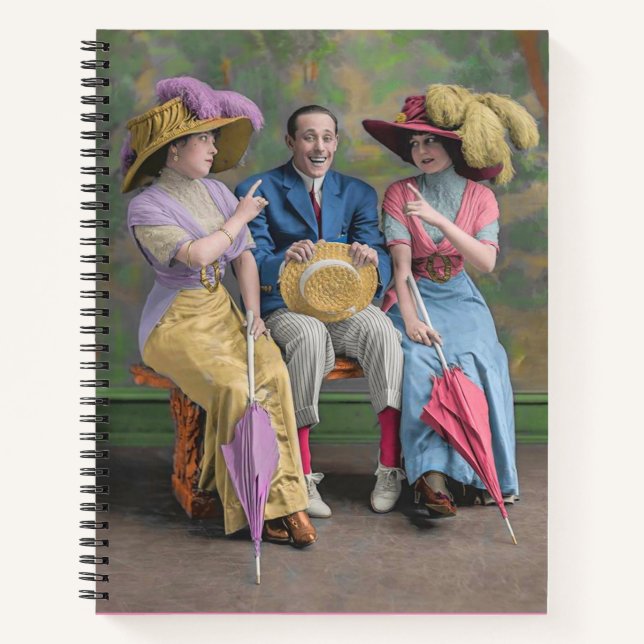 circa 1910 vaudeville performers print notebook (Front)