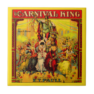 circa 1915 sheet music The Carnival King Tile
