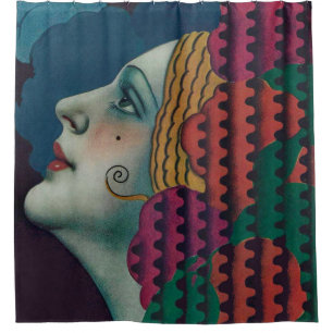 circa 1930 art deco woman print