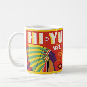 circa 1930 Hi Yu Apples crate label print Coffee Mug