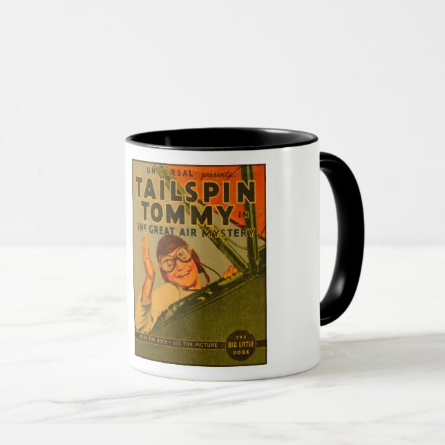 CIRCA 1930S BLB TAILSPIN TOMMY  MUG (Front Right)