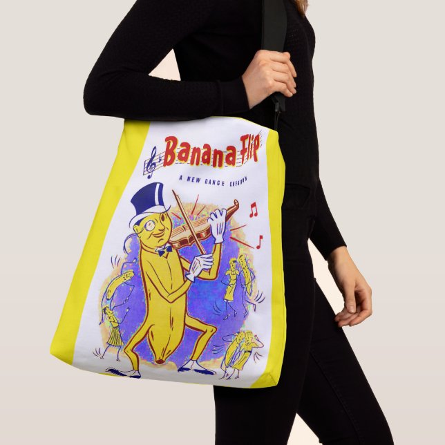 circa 1950 Banana Flip sheet music print Crossbody Bag (Close Up)