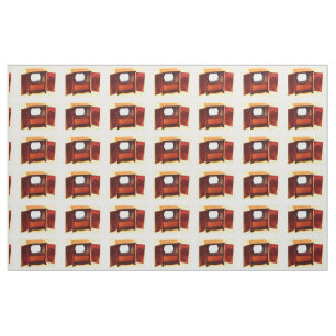 circa 1950 television set no. 1 fabric