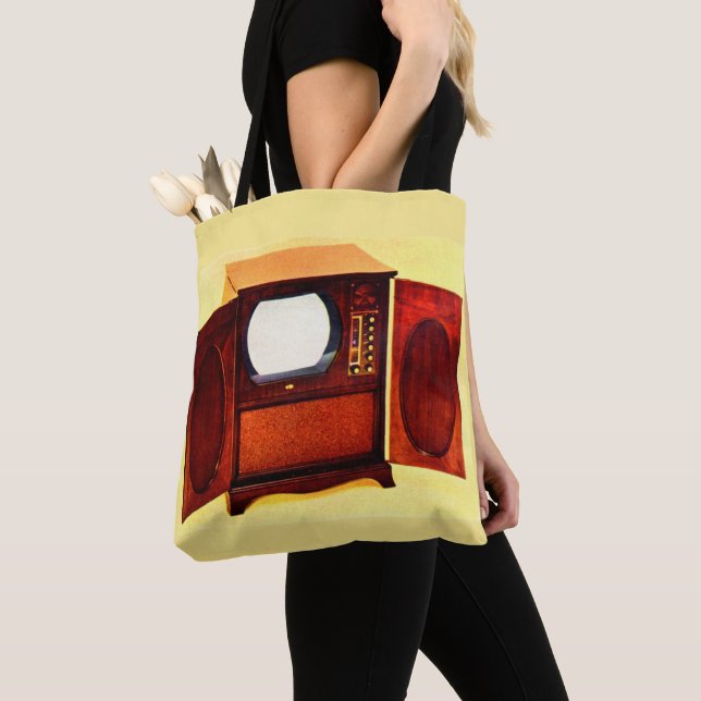 circa 1950 television set no. 1 tote bag (Close Up)