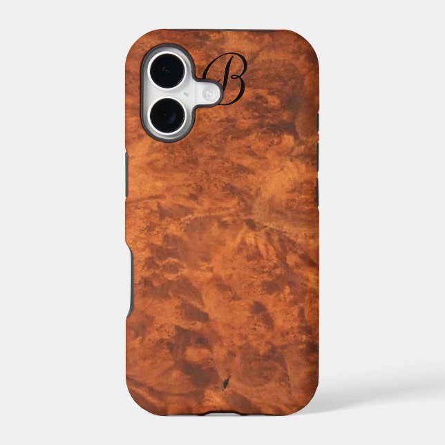 Circassian Walnut Burl iPhone 5 Case *monogram* (Back)